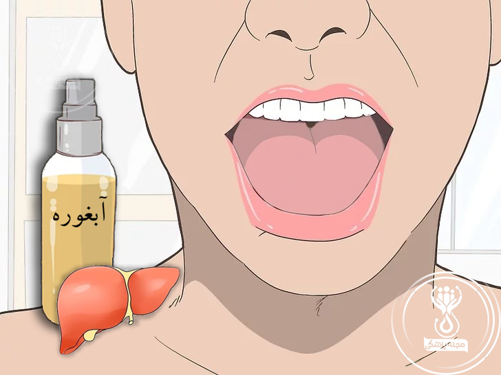 آزمایش خانگی آبغوره برای تشخیص خشکی دهان که یکی از علائم کبد چرب است